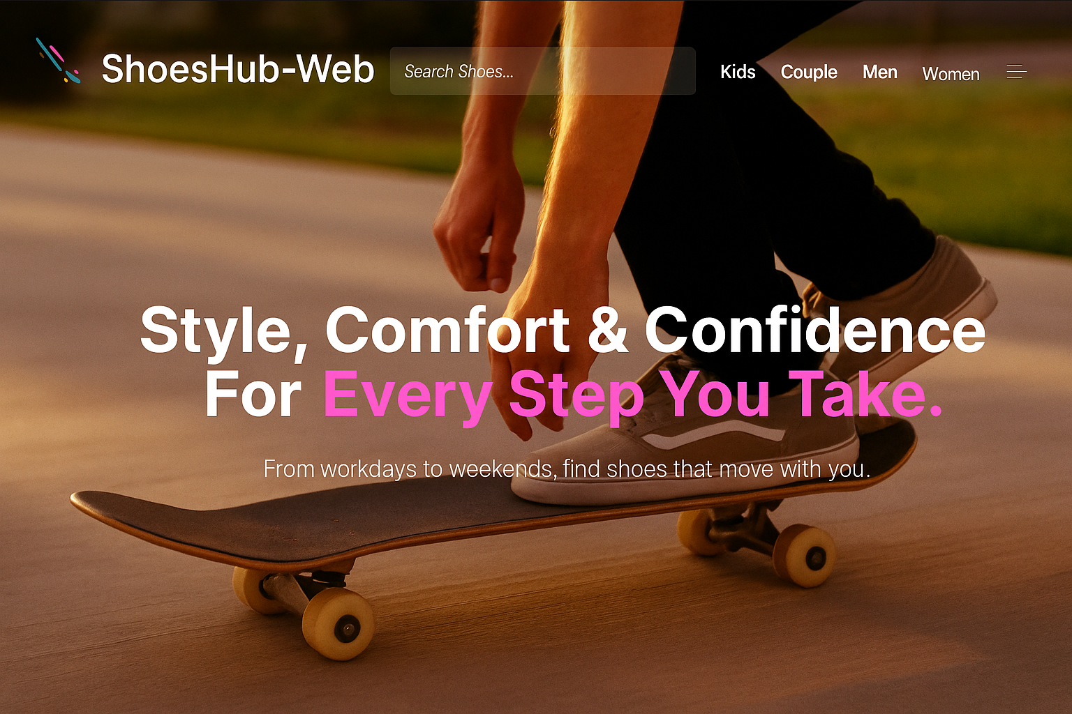 ShoesHub website preview image